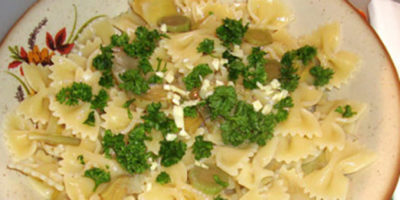 farfalle con carciofi