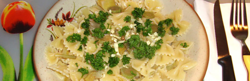 farfalle con carciofi