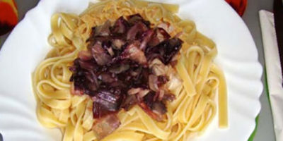 linguine al radicchio