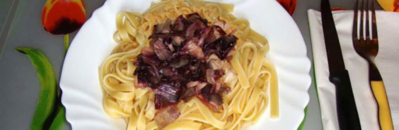 linguine al radicchio