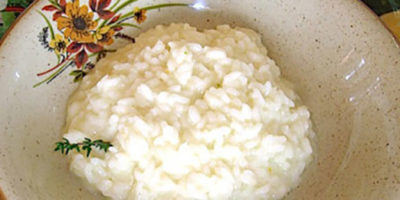 Un buon piatto di risotto al taleggio