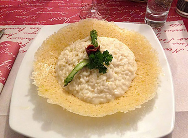 risotto al taleggio