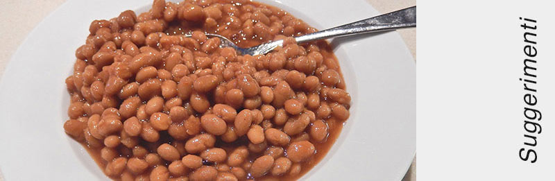 Fagioli cotti nel piatto