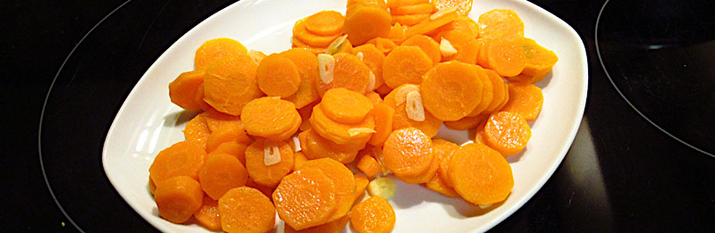 Ecco un piatto di carote