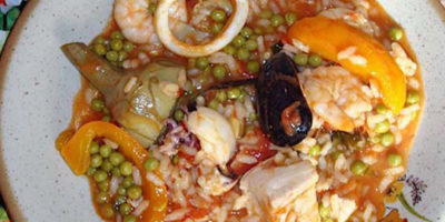 foto di paella impiattata
