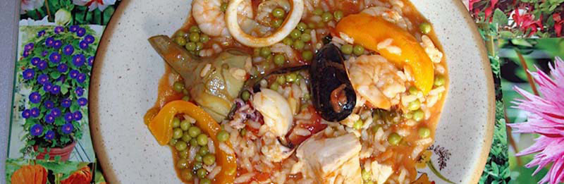 foto di paella impiattata