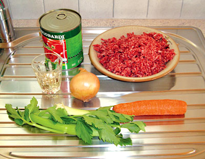 Ingredienti per ragù