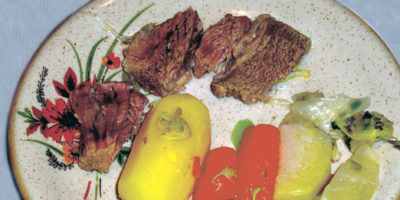 Bollito con verdura cotta