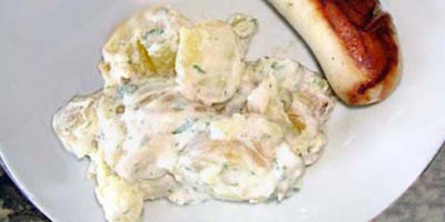 Patate alla graca nel piatto