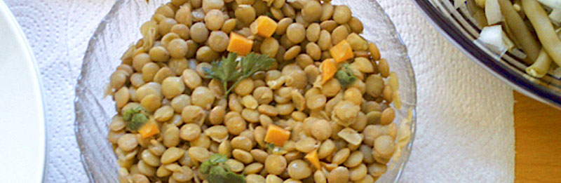 Lenticchie in insalata