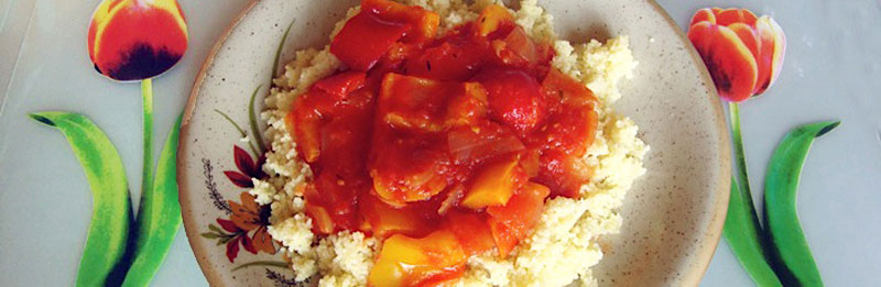 Peperonata su cous-cous