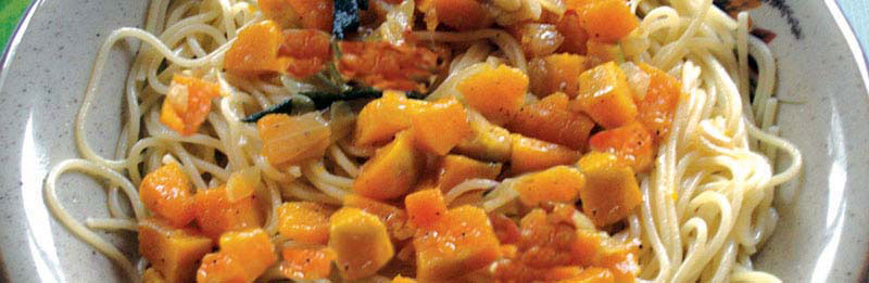 Ottima pasta alla zucca gialla