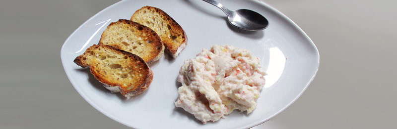 Mousse di gamberetti per tartine