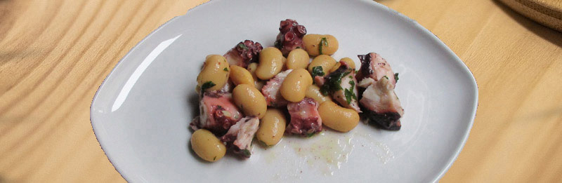 Ecco i fagioli con il polpo